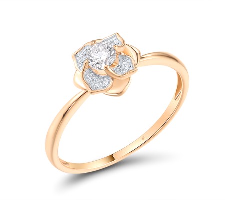14KRW Ring Diamond (R313070DIA14KRW) - US 6