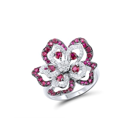 14KWB  Ruby Ring  (R313444RUY14KWB)