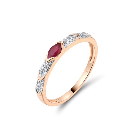 14KRW Ring Diamond,Ruby (R313500RUY14KRW)