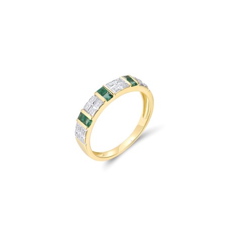 14KYW Ring Diamond,Emerald (R313508EMR14KYW)