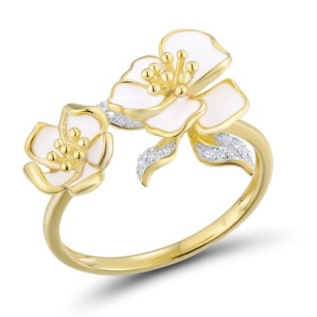 14KYW Ring Diamond,Enamel (R313583ENA14KYW)