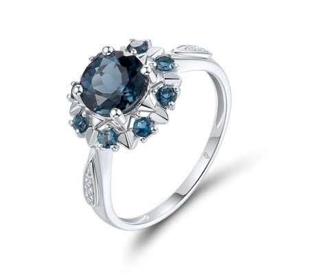 14KW  London Blue Topaz Ring (R313621LDB14KW)