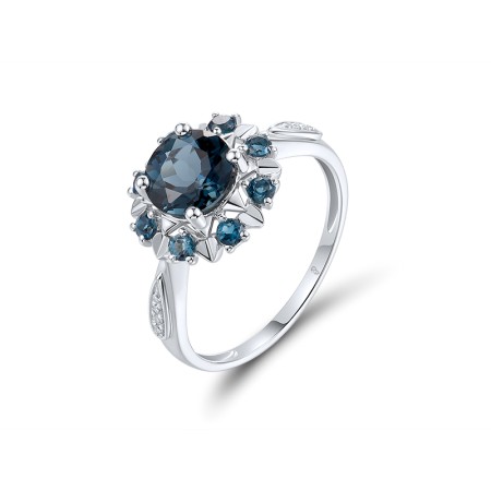 14KW  London Blue Topaz Ring (R313621LDB14KW)