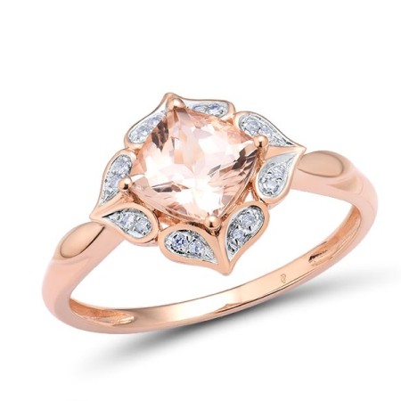 14KRW Ring Diamond,MORGANITE (R313649AMON14KRW)