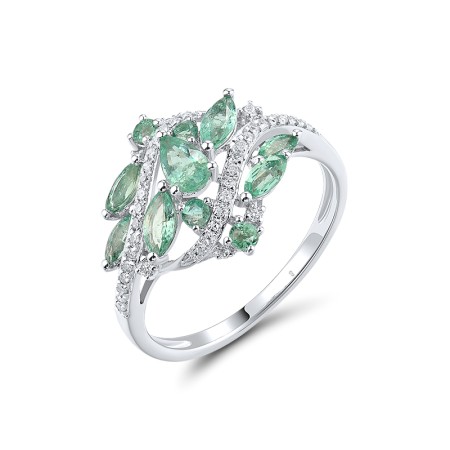14KW Ring Diamond,Emerald (R313850EMR14KW)