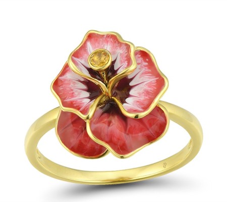 10KY Ring Enamel,Yellow Sapphire (R314008ENA10KY) - US 6