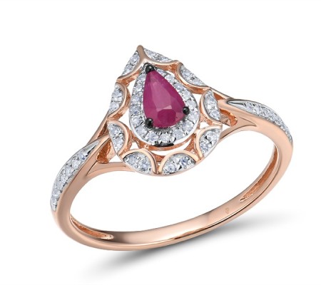 14KRWB Ring Diamond,Ruby (R314017RUY14KRWB)