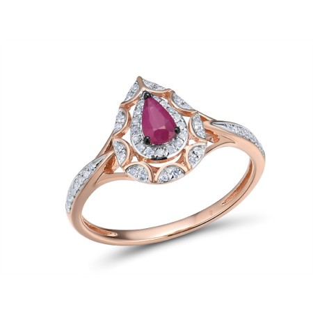 14KRWB Ring Diamond,Ruby (R314017RUY14KRWB)