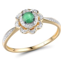 14KYWB Ring Emerald,Diamond (R314019EMR14KYWB)