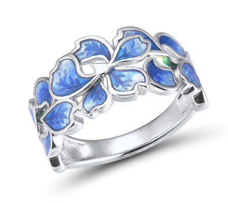 Sterling Silver Ring Enamel (R314126ENASL925) - US 7