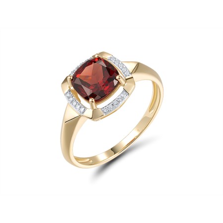 14KYW Ring Diamond,Garnet (R314144GAN14KYW)