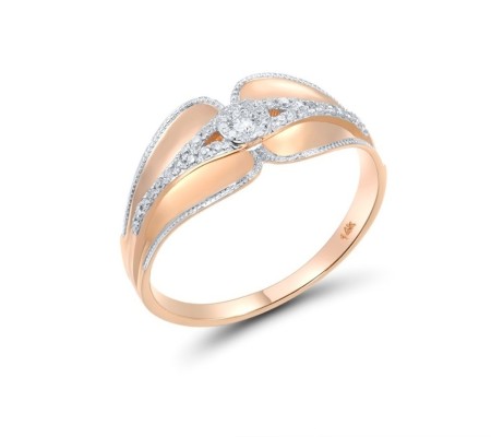 14KRW Ring Diamond (R314246DIA14KRW) - US 6