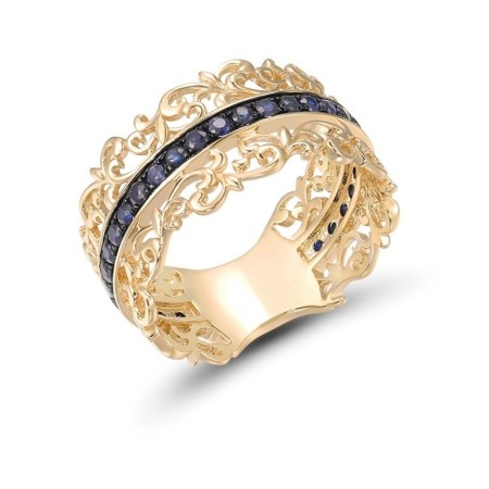 14KYB Ring Blue Sapphire (R314288SAP14KYB) - US 6