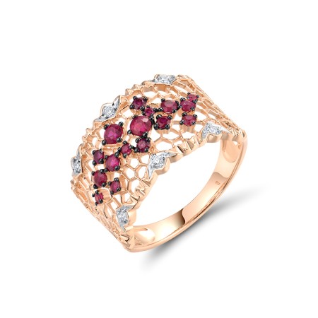 14KRWB Ring Diamond,Ruby (R314294RUY14KRWB)