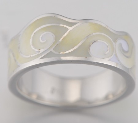 Sterling Silver Ring Enamel (R314350ENASL925)