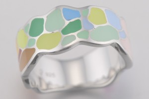Sterling Silver Ring Enamel (R314353ENASL925)