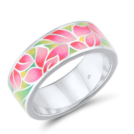 Sterling Silver Ring Enamel (R314370ENASL925)