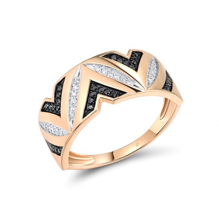 14KYWB Ring Black Diamond,Diamond (R314377WBD14KYWB) - US 6