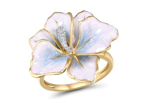 10KYW Ring Diamond,Enamel (R314403AENA10KYW) - US 6