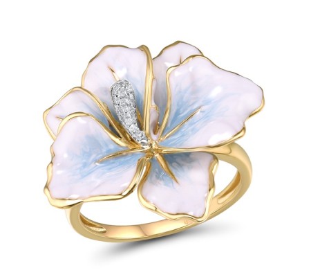 10KYW Ring Diamond,Enamel (R314403AENA10KYW) - US 6