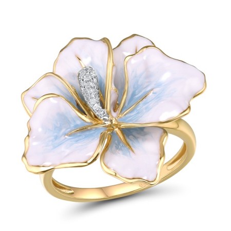 10KYW Ring Diamond,Enamel (R314403AENA10KYW) - US 6