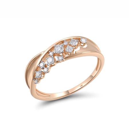 14KRW Ring Diamond (R314572DIA14KRW) - US 7.25