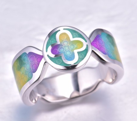 Sterling Silver Ring Enamel (R314585ENASL925)
