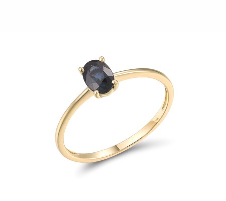 14KY Ring Blue Sapphire (R314696ASAP14KY) - US 6.5