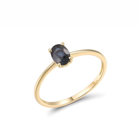 14KY Ring Blue Sapphire (R314696ASAP14KY) - US 6.5