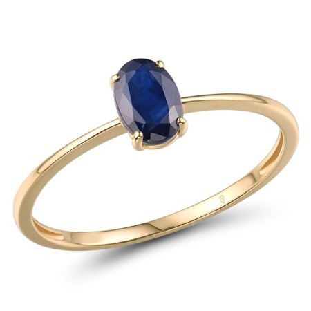 14KY Ring Blue Sapphire (R314696SAP14KY) - US 6