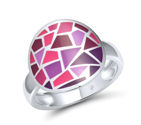 Sterling Silver Ring Enamel (R314831ENA2SL925)