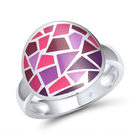 Sterling Silver Ring Enamel (R314831ENA2SL925)