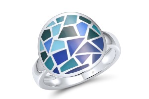Sterling Silver Ring Enamel (R314831ENA3SL925)