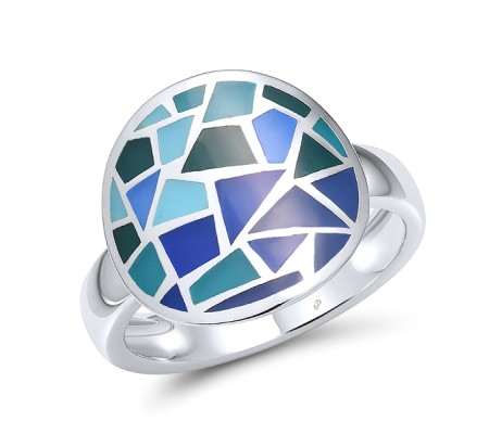 Sterling Silver Ring Enamel (R314831ENA3SL925)
