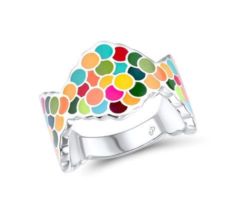 Sterling Silver Ring Enamel (R314832AENA2SL925)