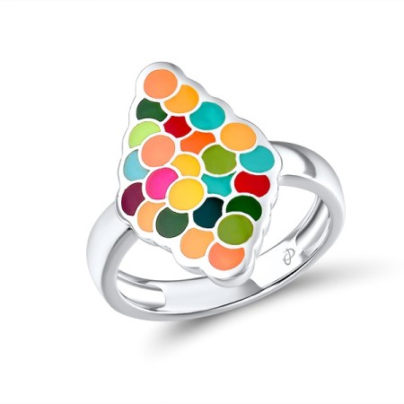Sterling Silver Ring Enamel (R314832BENA2SL925)
