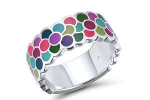 Sterling Silver Ring Enamel (R314832ENA1SL925)