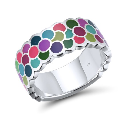 Sterling Silver Ring Enamel (R314832ENA1SL925)