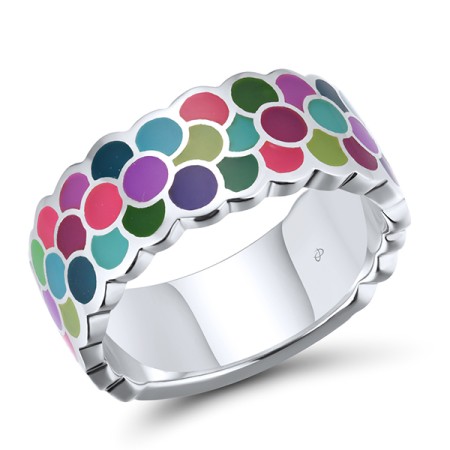 Sterling Silver Ring Enamel (R314832ENA1SL925)