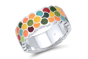 Sterling Silver Ring Enamel (R314832ENA2SL925)