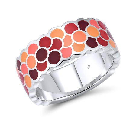 Sterling Silver Ring Enamel (R314832ENASL925)