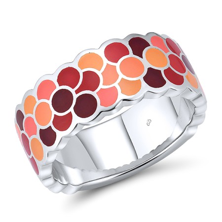 Sterling Silver Ring Enamel (R314832ENASL925)