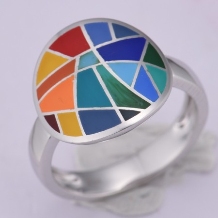 Sterling Silver Ring Enamel (R314834AENA1SL925)