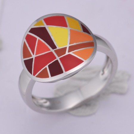 Sterling Silver Ring Enamel (R314834AENA2SL925)