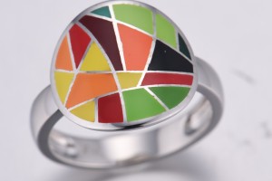 Sterling Silver Ring Enamel (R314834AENASL925)