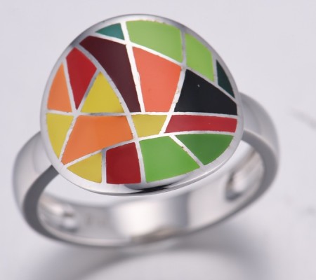 Sterling Silver Ring Enamel (R314834AENASL925)
