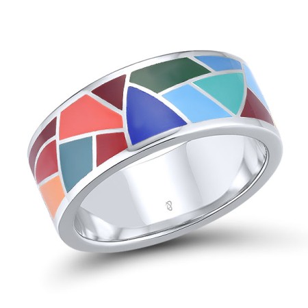 Sterling Silver Ring Enamel (R314834ENA1SL925)