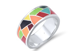 Sterling Silver Ring Enamel (R314834ENASL925)