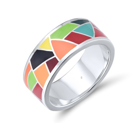 Sterling Silver Ring Enamel (R314834ENASL925)