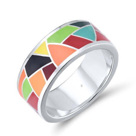 Sterling Silver Ring Enamel (R314834ENASL925)